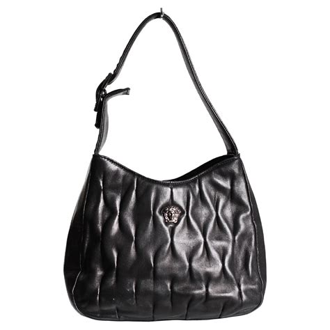 versace kelly bag|Versace Collection Black Glazed Calfskin Leather Medusa Top.